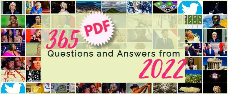 2022 Factbook Current Events Printable PDF - A Full Year of Quiz Questions