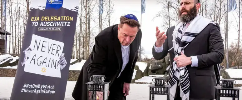 Elon Musk at Auschwitz